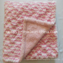 Double Layers PV Pile with Super Soft Short Plush Blanket for Kids
